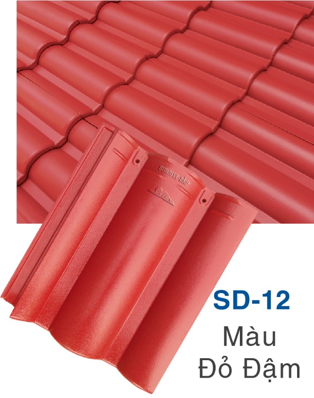Ngói Sunrise sóng lớn da nhám SD-12