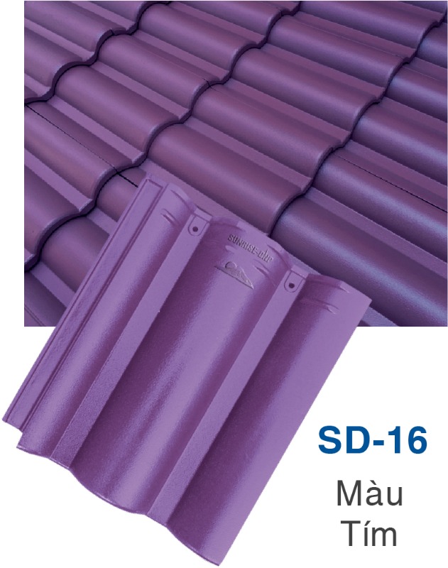 Ngói Sunrise sóng lớn da nhám SD-16