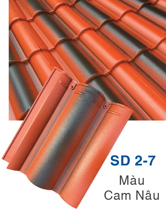Ngói Sunrise sóng lớn da nhám SD 2-7