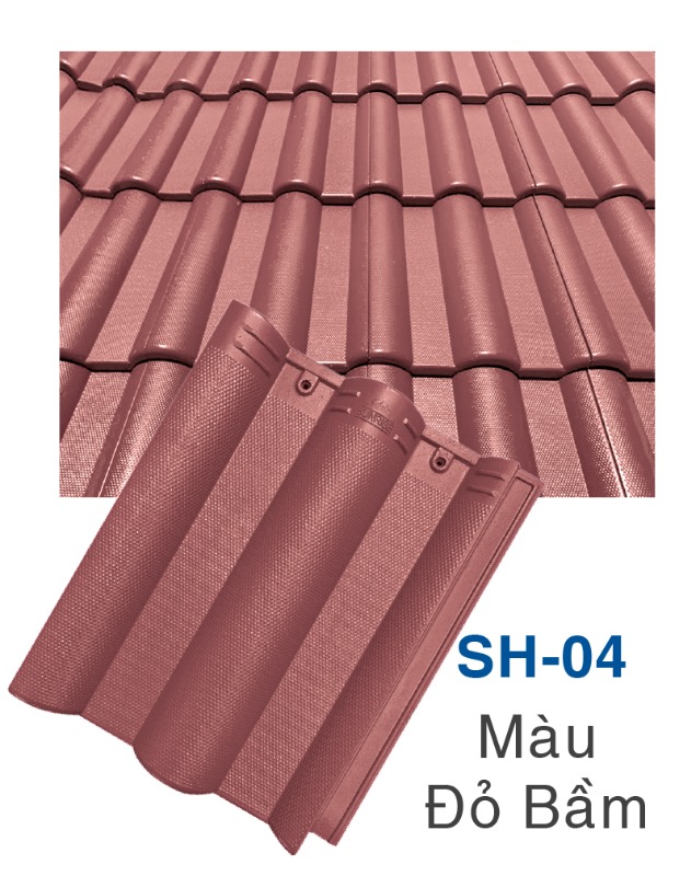 Ngói Sunrise sóng nhỏ hạt sương SH-04