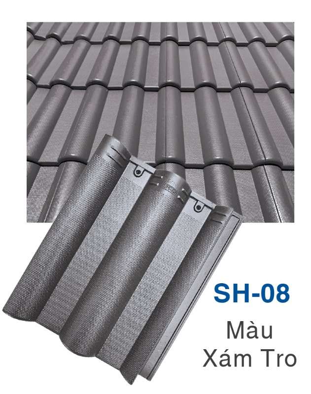 Ngói Sunrise sóng nhỏ hạt sương SH-08