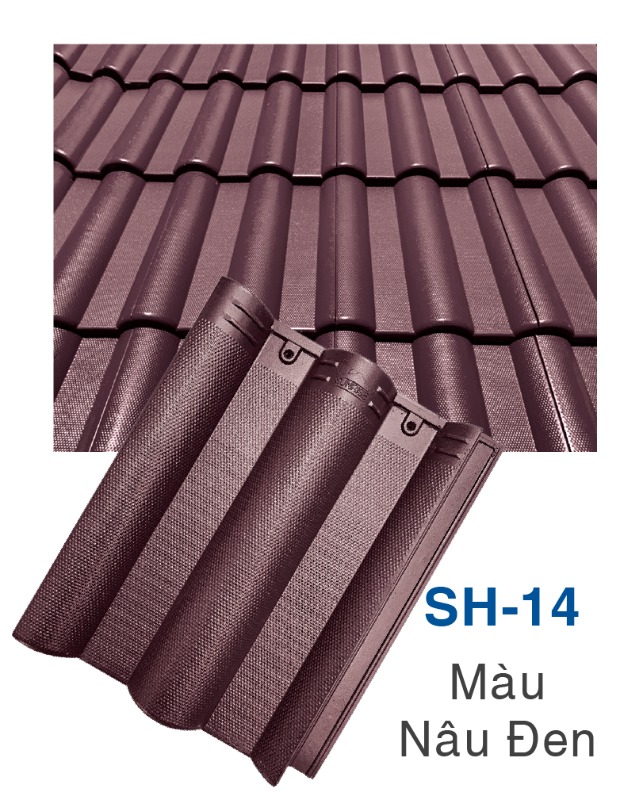 Ngói Sunrise sóng nhỏ hạt sương SH-14