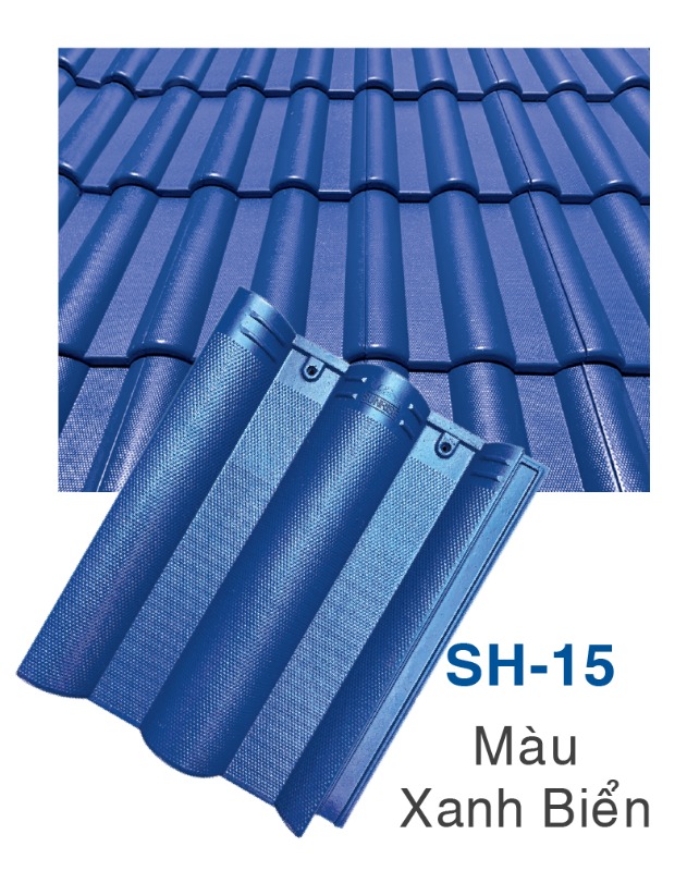 Ngói Sunrise sóng nhỏ hạt sương SH-15